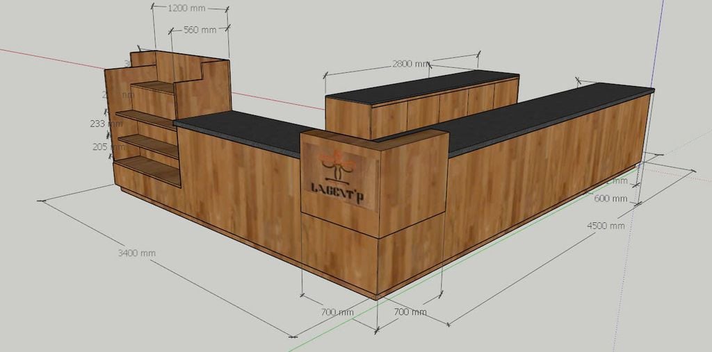 Bản Vẽ Quầy Pha Chế