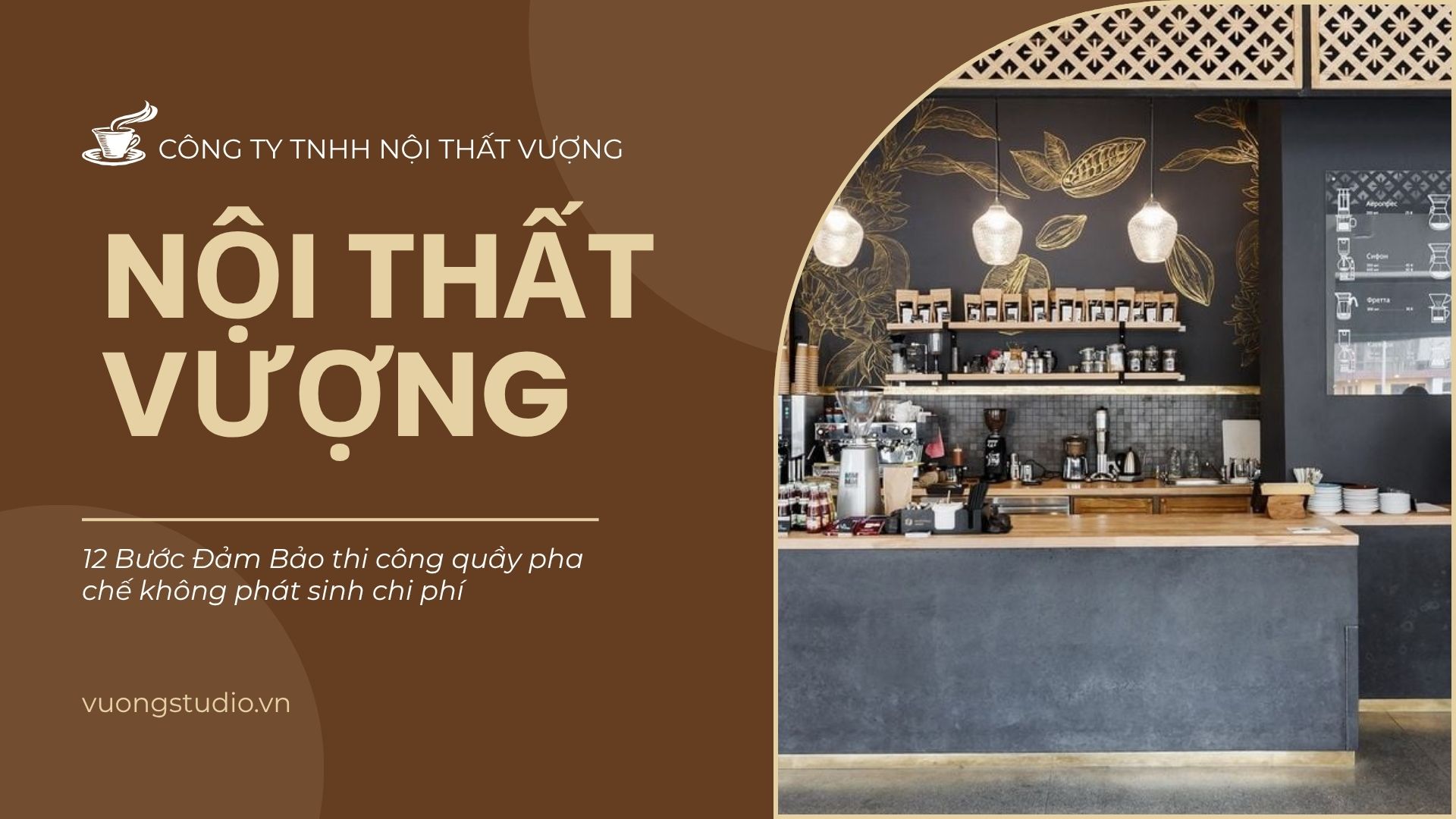 thi công quầy pha chế không phát sinh chi phí