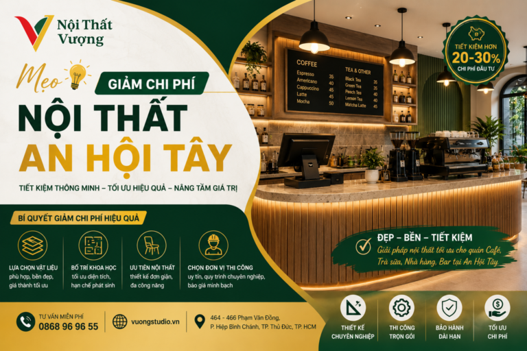 Mẹo giảm chi phí nội thất An Hội Tây