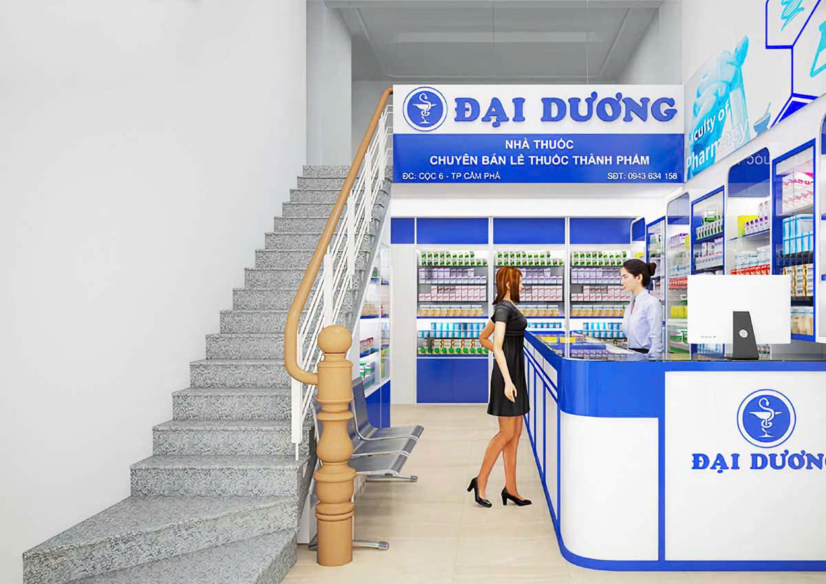 Quầy kệ thuốc 