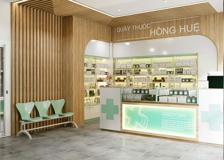 Quầy kệ thuốc