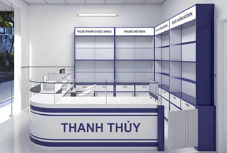 Quầy kệ thuốc 