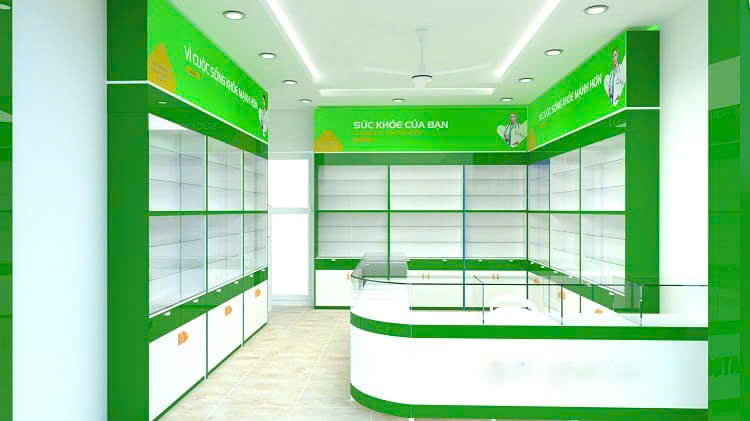 Quầy kệ thuốc 