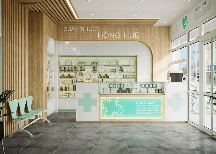 Quầy kệ thuốc 