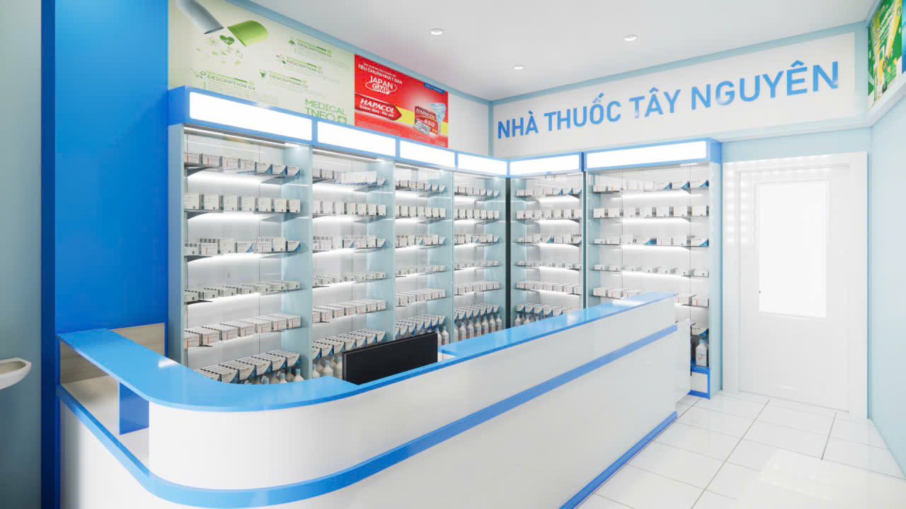 Quầy kệ thuốc
