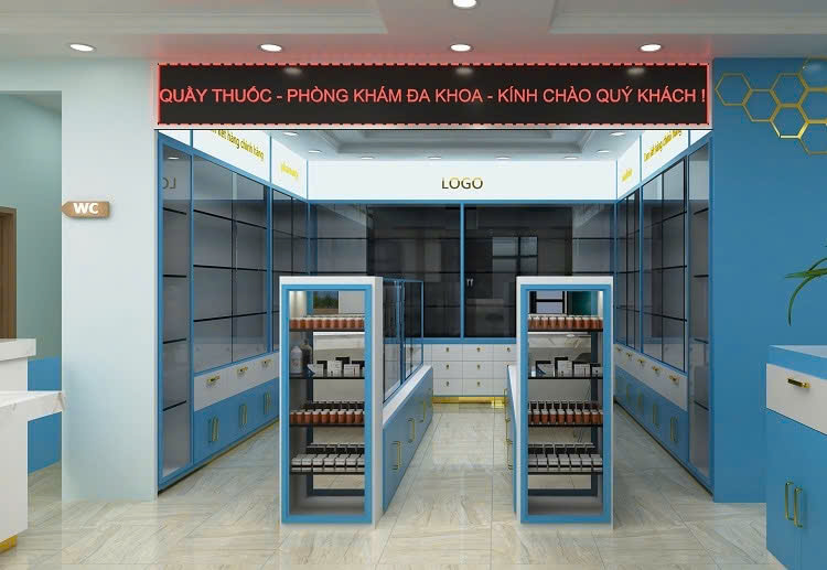 Quầy kệ thuốc 